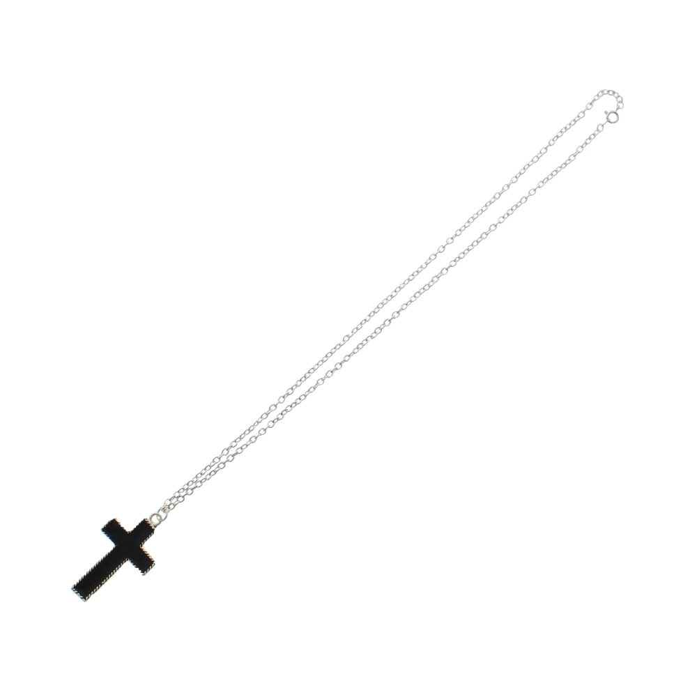 Zac's Alter Ego - Black cross Ketting - Zwart